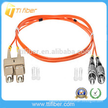 High quality SC to FC Connector Multimode OM1 62.5/125um UPC/PC Duplex fiber optical patch cord